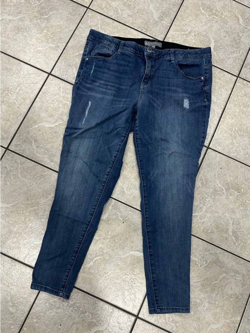 Wit & Wisdom Dark Indigo Stretch Jeggings